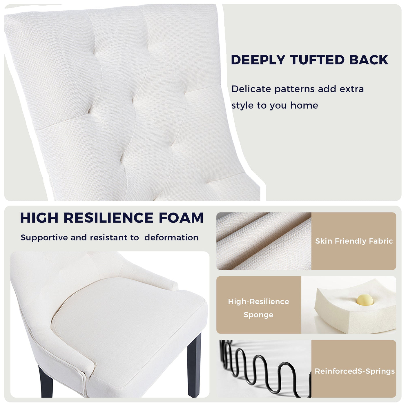 Modern Tufted Dining Chair by HouseOfZazla