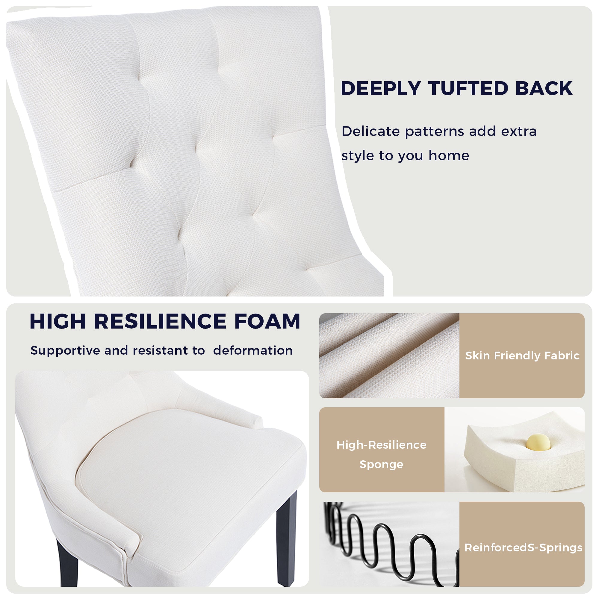 Modern Tufted Dining Chair by HouseOfZazla