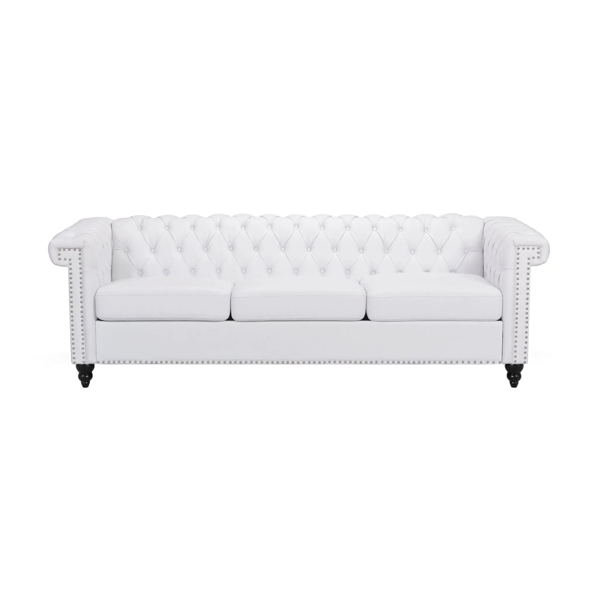 Chesterfield Style 3 Seater Sofa With Deep Button Tufting by HouseOfZazla