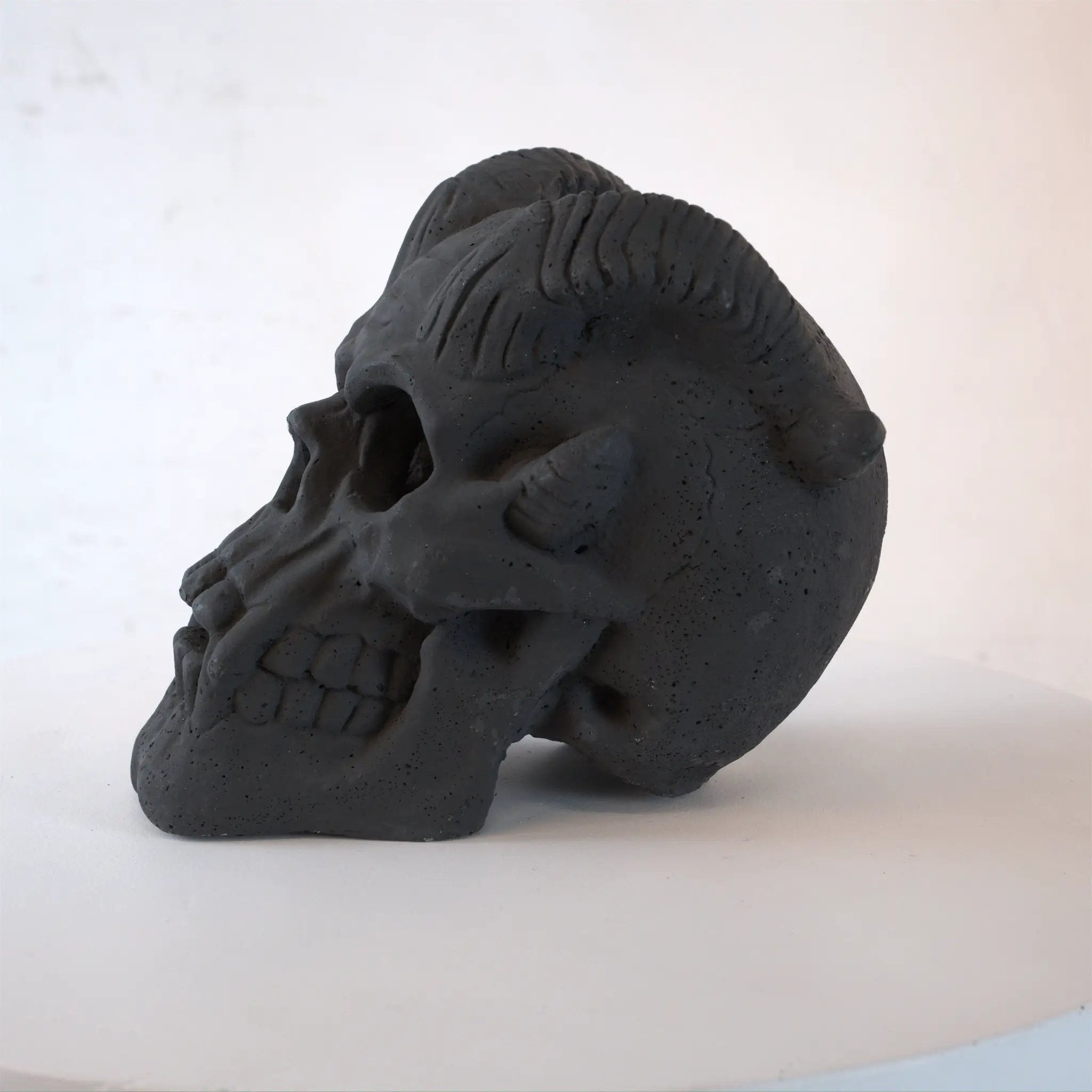 Hand-Forged Flame Skull for Fire Pits and Hearths by HouseOfZazla