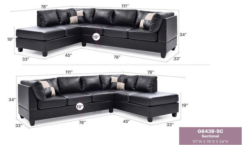 Malone - Comfort Sectional by Unique Piece Furniture