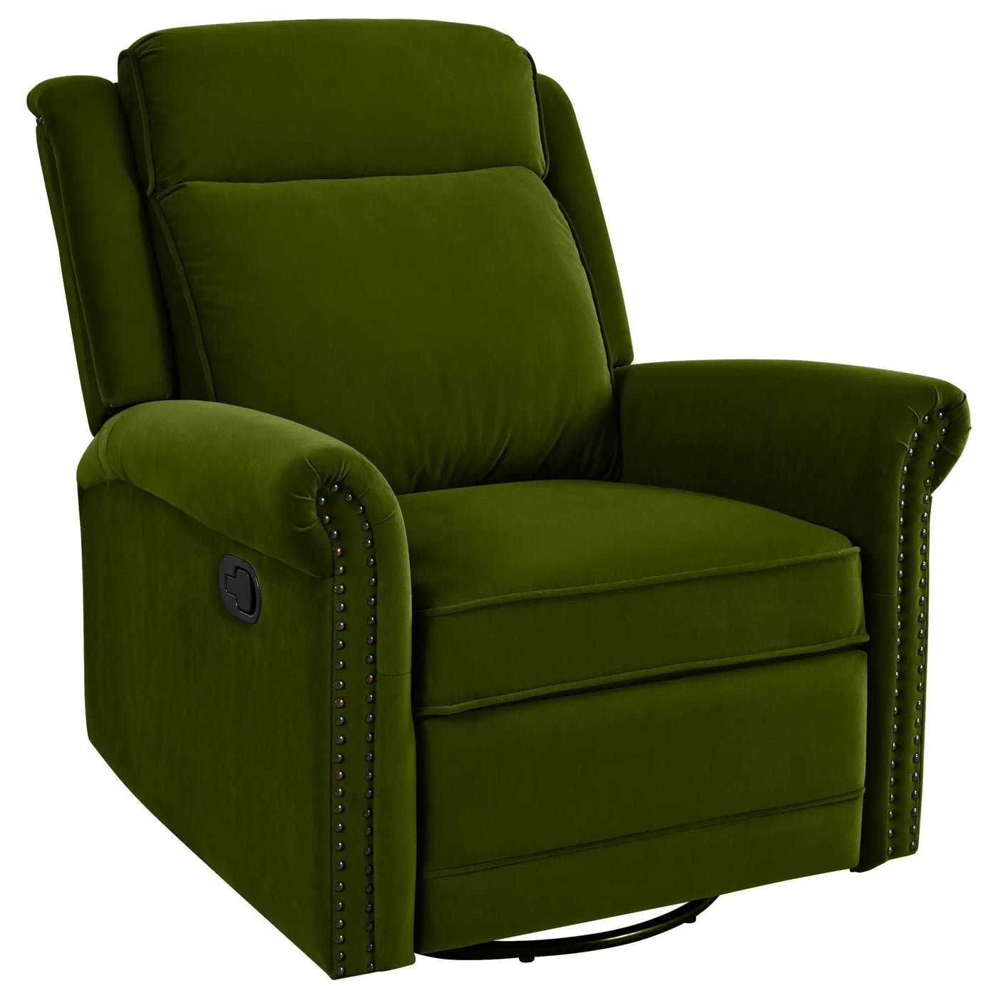 360 Degrees Swivel Recliner Manual Rocking Recliner Home With Adjustable Backrest by Unique Piece Furniture