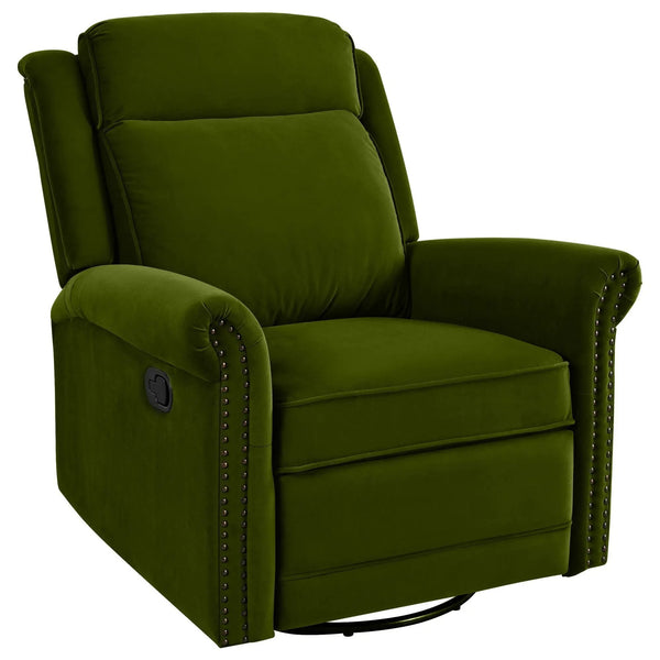 360 Degrees Swivel Manual Rocking Recliner with Adjustable Backrest
