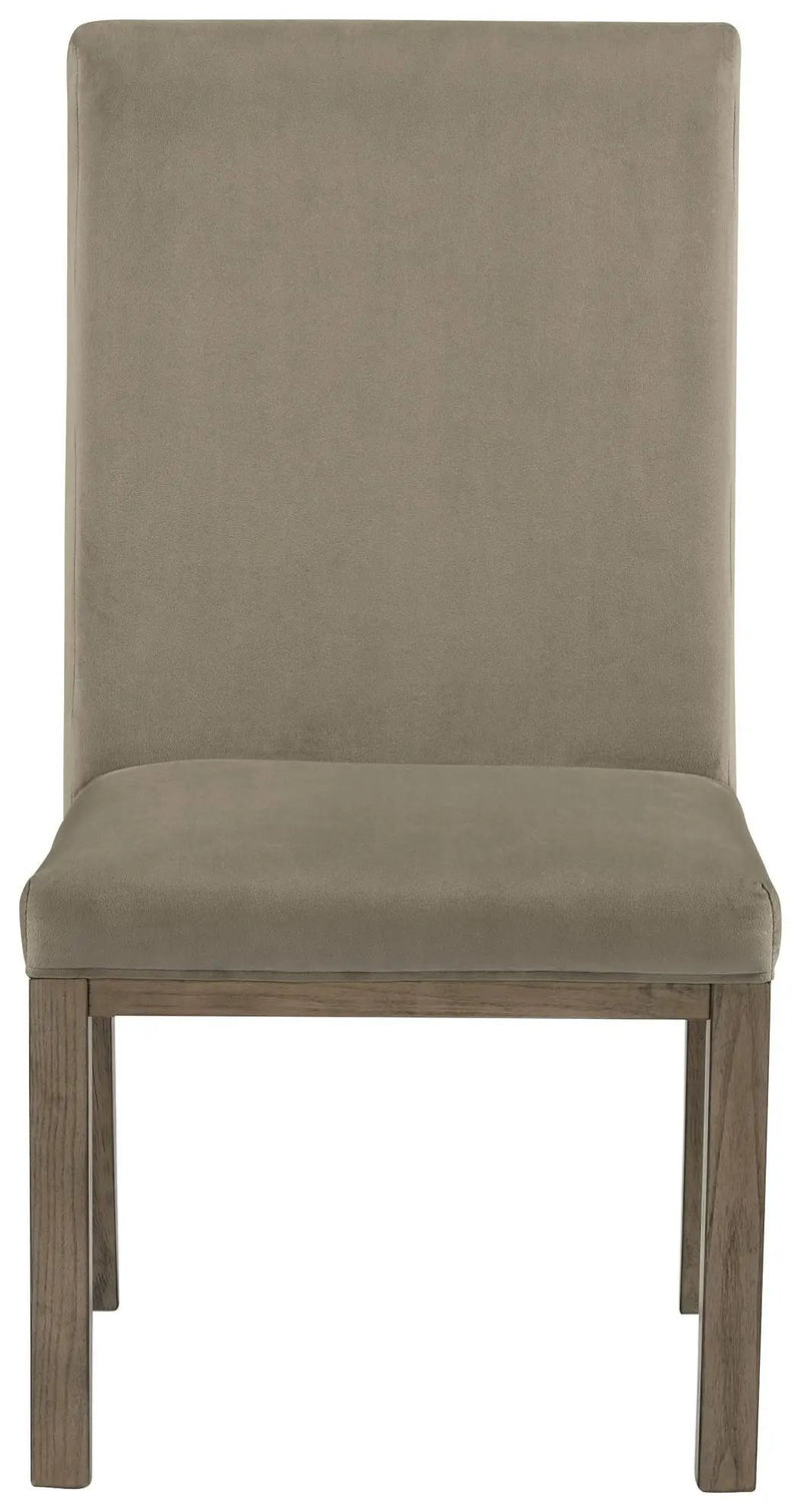 Chrestner - Dining UPH Side Chair (Set of 2) - Gray / Brown by Unique Piece Furniture
