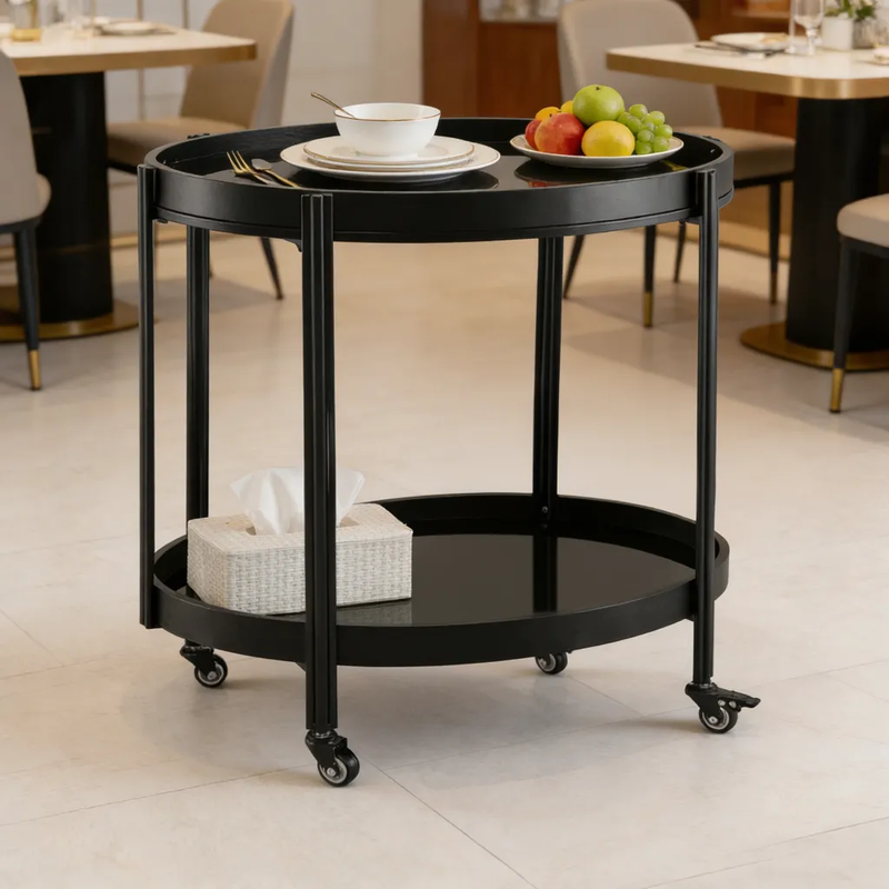 Oval Kitchen Island & Bar Cart by HouseOfZazla