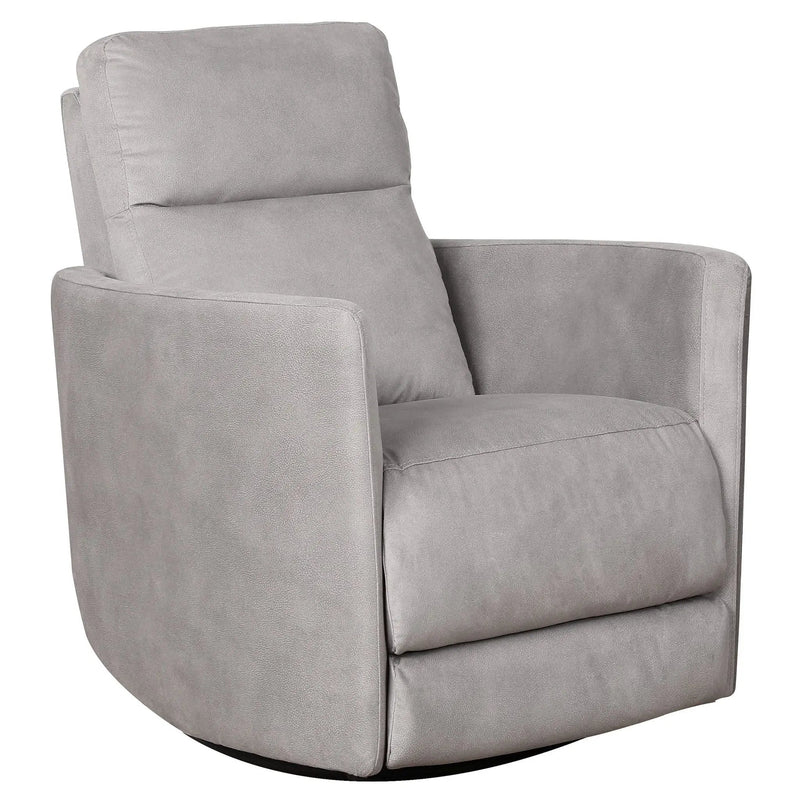 Lawson - Swivel Glider Suede Recliner Chair - Latte by Unique Piece Furniture
