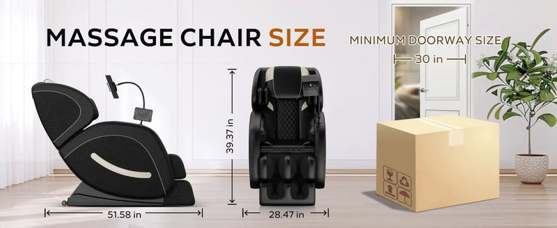 Massage Chair Recliner with Zero Gravity and Full Body Air Pressure by HouseOfZazla