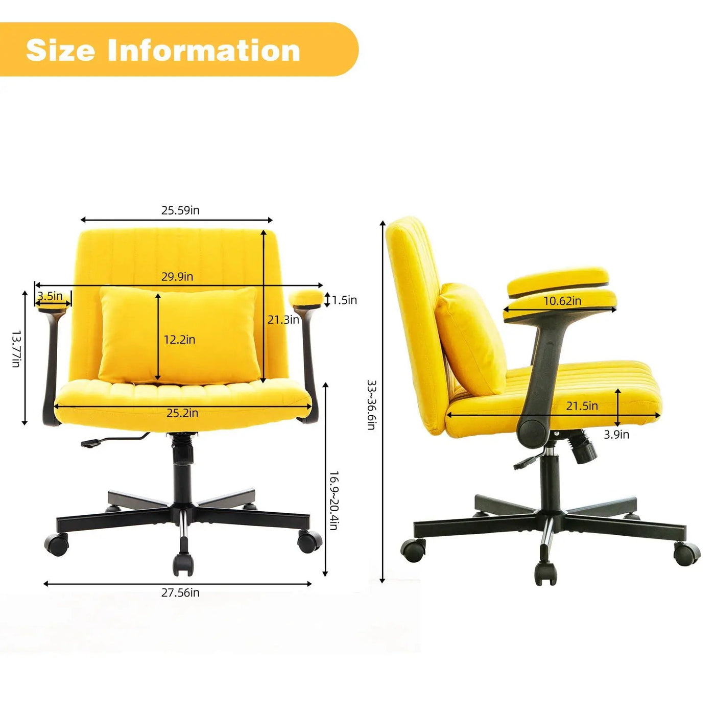 Criss Cross Armrest Office Chair With Wheels by HouseOfZazla