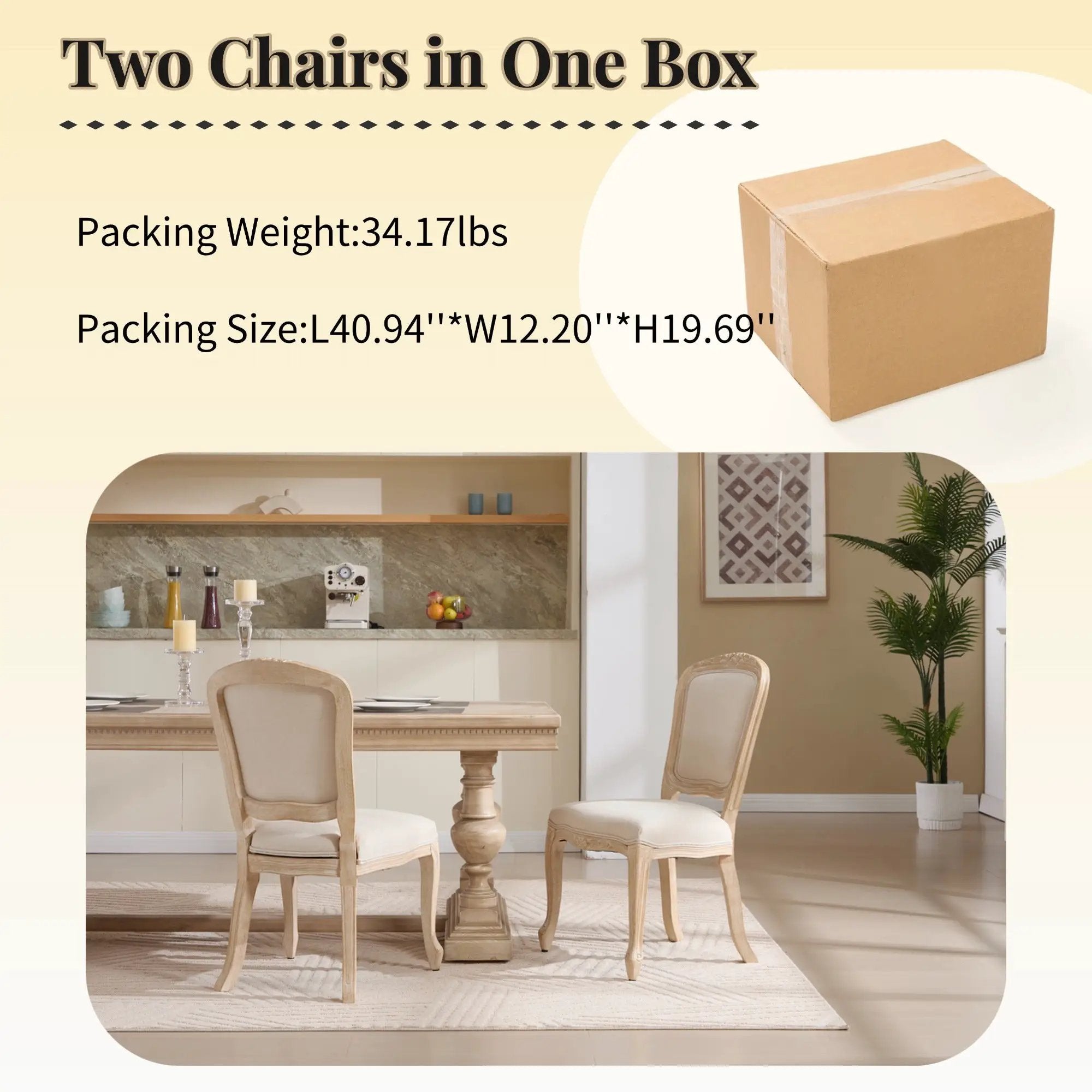 French Country Dining Chairs Set of 2 by HouseOfZazla