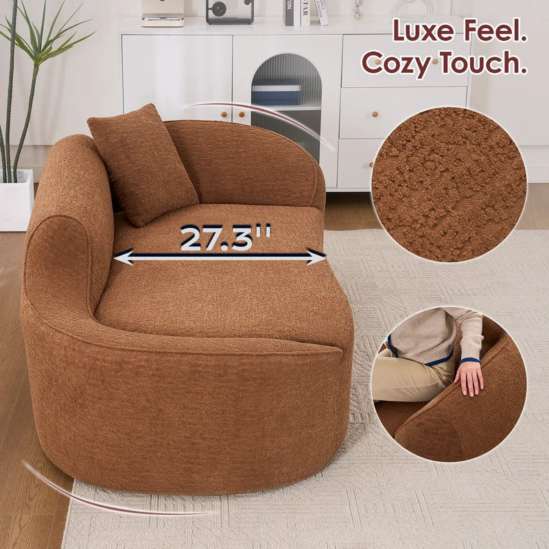LY-048 Compression Curved Chaise Longue Chair by HouseOfZazla