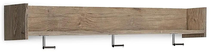 Oliah - Wall Mounted Coat Rack w/Shelf - Natural by Unique Piece Furniture