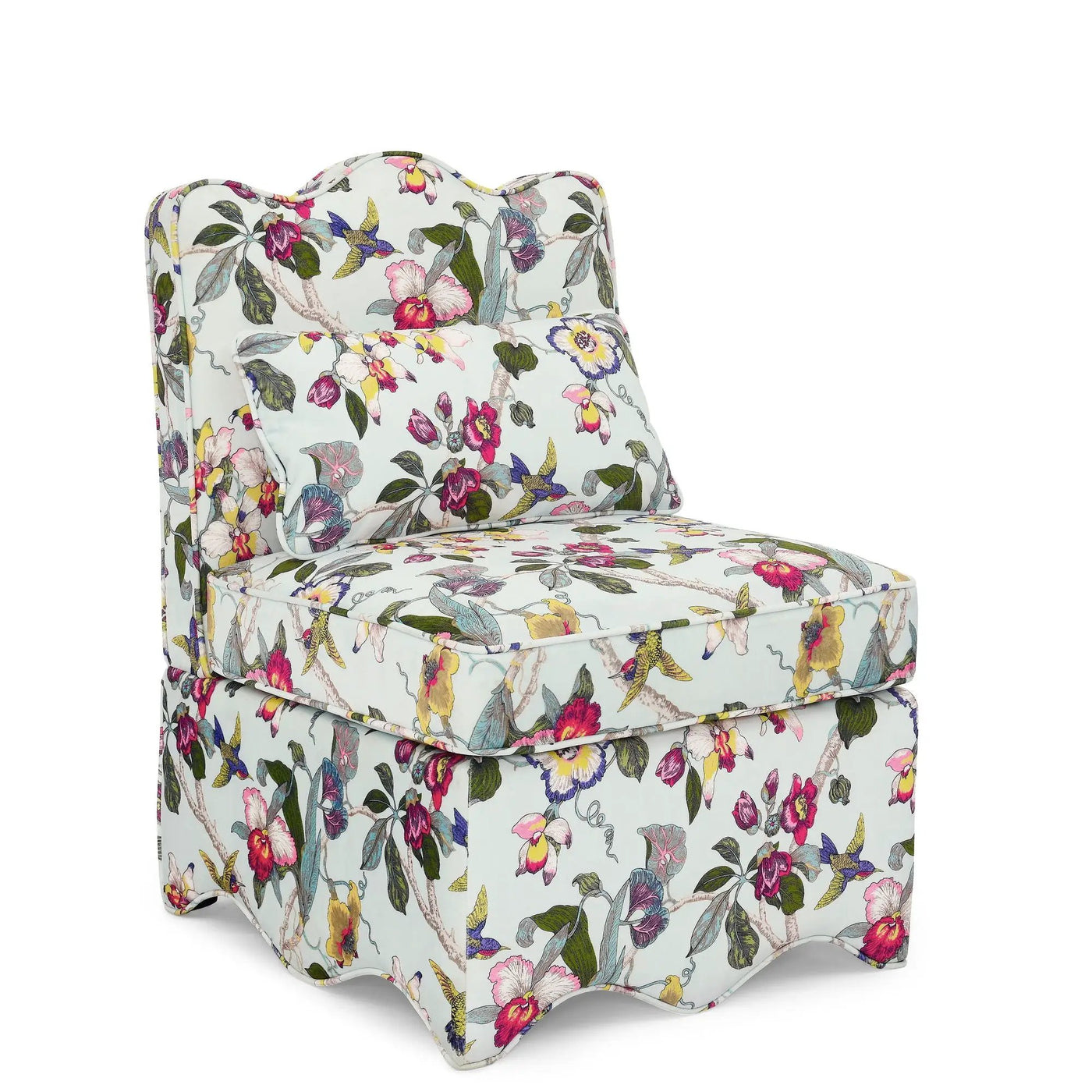 Stylish Flannel Dining Chair With Soft Cushion And Backrest by Unique Piece Furniture