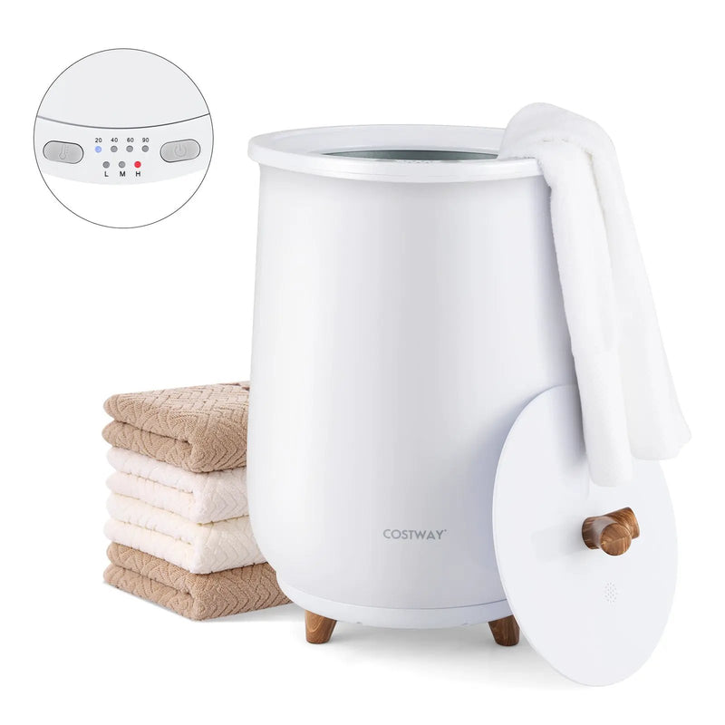 23L Large Luxury Bucket-Style Towel Warmer with Fragrant Disc Holder by DirectDeals