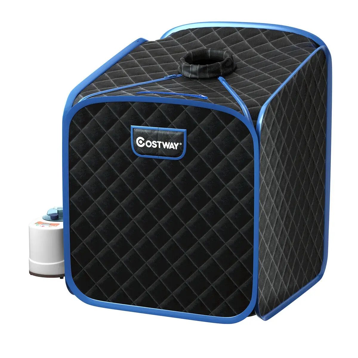 2L Portable Folding Steam Sauna Spa-Black by DirectDeals