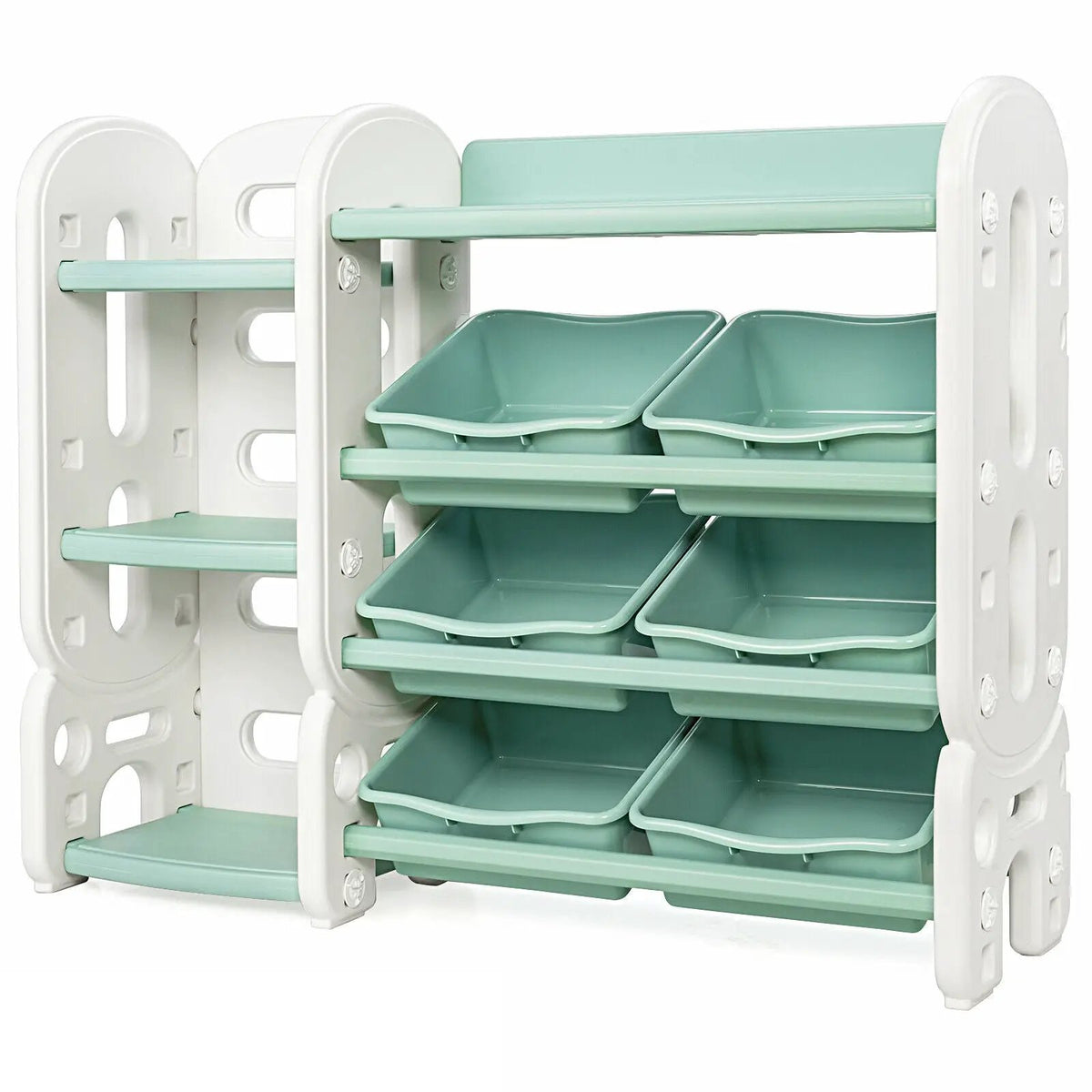 Kids Toy Storage Organizer with Bins and Multi-Layer Shelf for Bedroom Playroom, photo 16 of 16