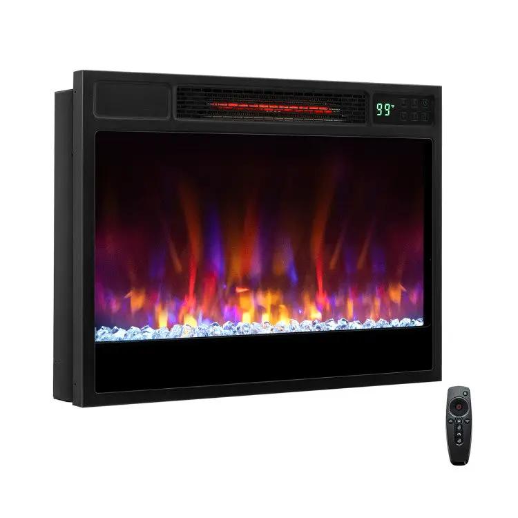 23 Inch 1500W Recessed Electric Fireplace Insert with Remote Control by DirectDeals
