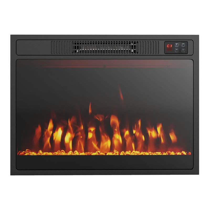 23 Inches 750W/1500W Electric Fireplace Heater with Alter Flame Color and Brightness by DirectDeals