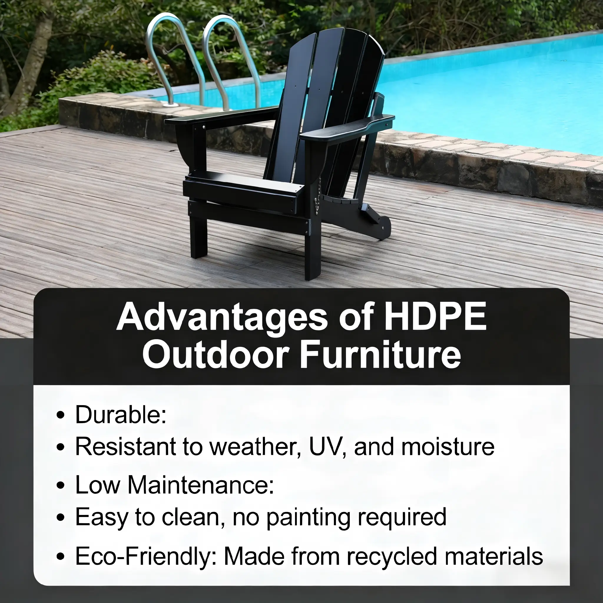Adirondack Folding Chair with Dual Cup Holders by HouseOfZazla