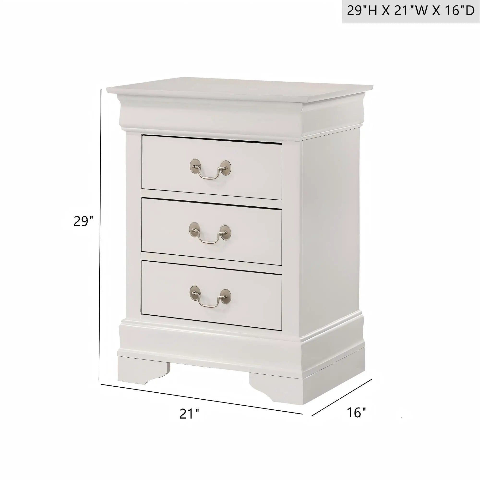 Louis Phillipe - Nightstand - Wood by HouseOfZazla