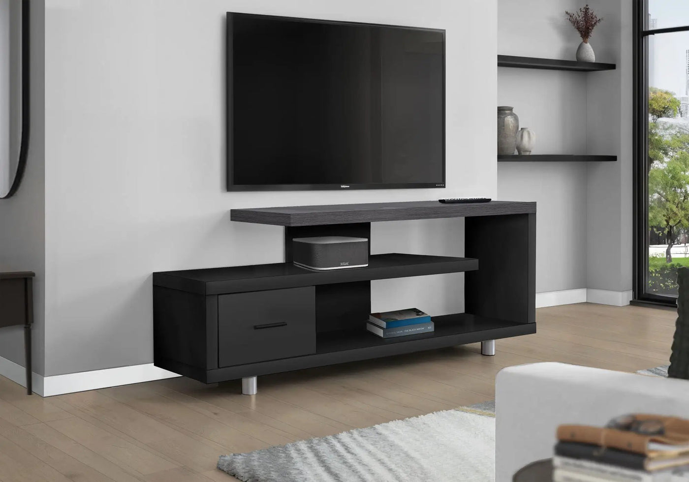TV Stand, Console, Media Entertainment Center Storage Cabinet, Contemporary & Modern by Unique Piece Furniture