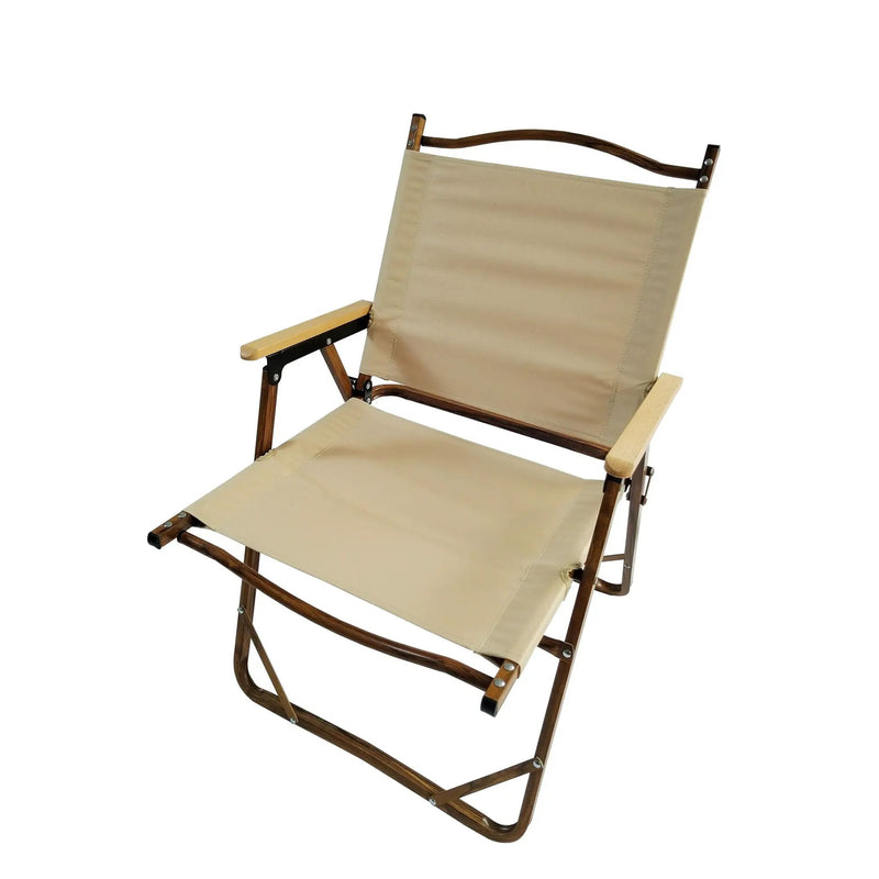 Comfy - Foldable And Portable Chair With Armrests, Indoor And Outdoor Universal (Set of 4) - Brown by HouseOfZazla
