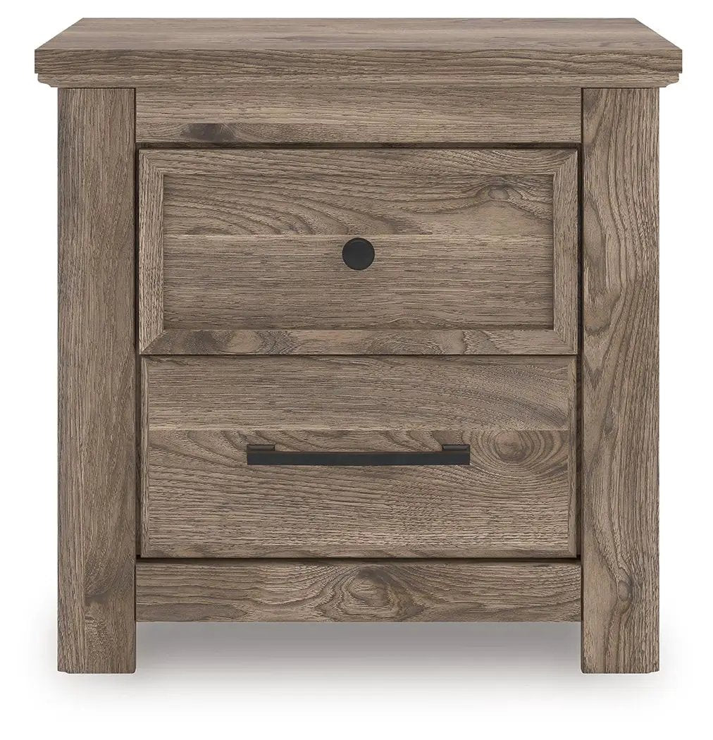 Rusticott - Two Drawer Night Stand - Brown by Unique Piece Furniture