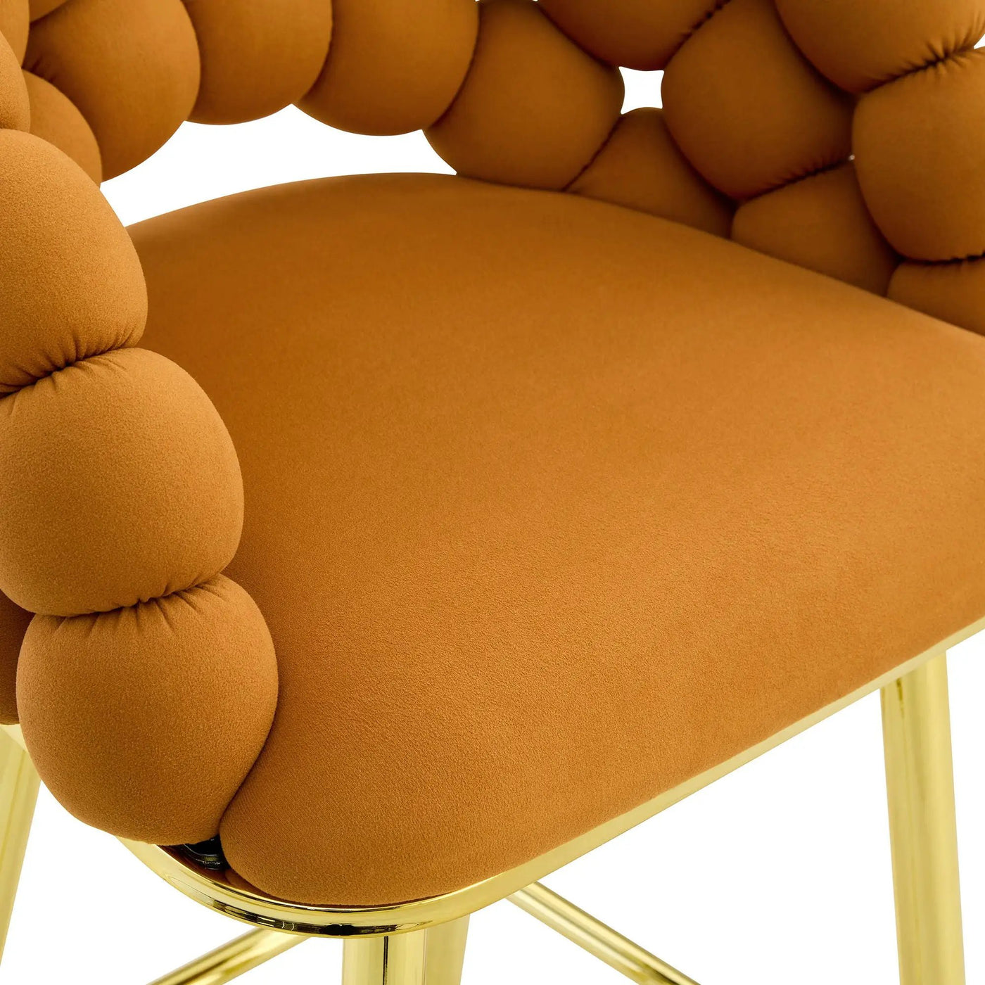 Bubble, Ball Chain Tufted Bar Chairs For Kitchen Island & Home Bar (Set of 2) by HouseOfZazla