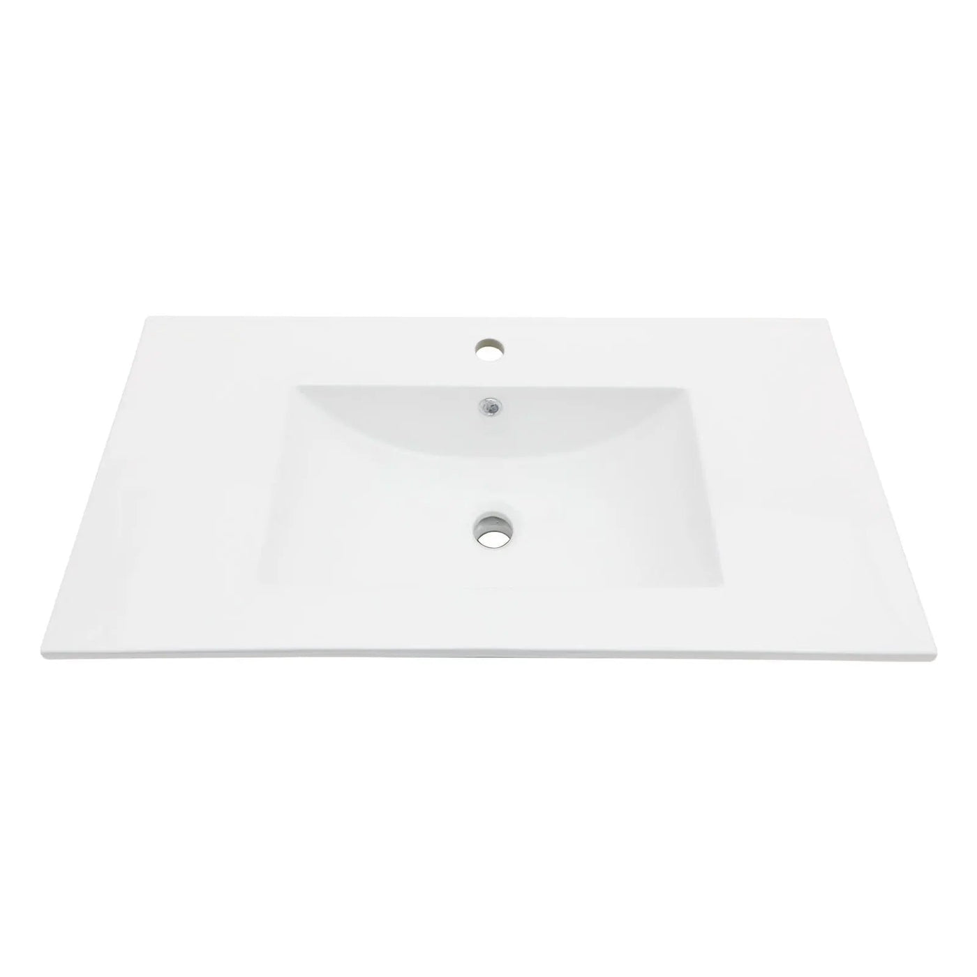 Premium Rectangular Vanity Top With Single Faucet Hole And Overflow by HouseOfZazla
