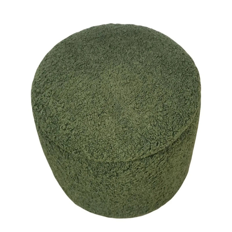 Elegant Round Storage Ottoman Upholstered by Unique Piece Furniture