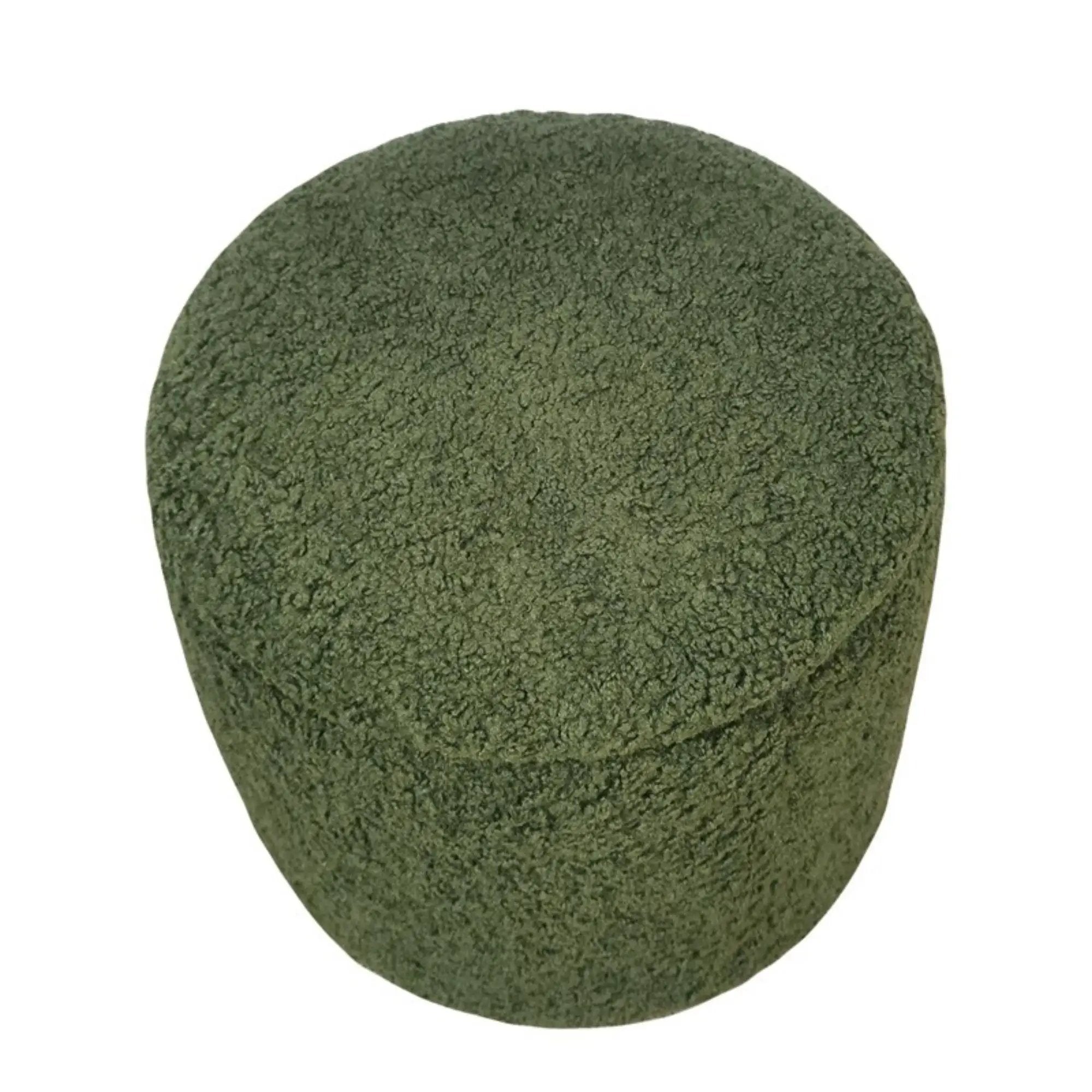 Elegant Round Storage Ottoman Upholstered by HouseOfZazla
