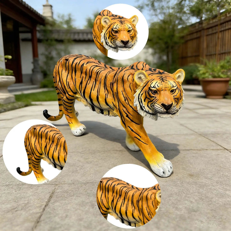 Simulated Tiger Resin Garden Statue by HouseOfZazla