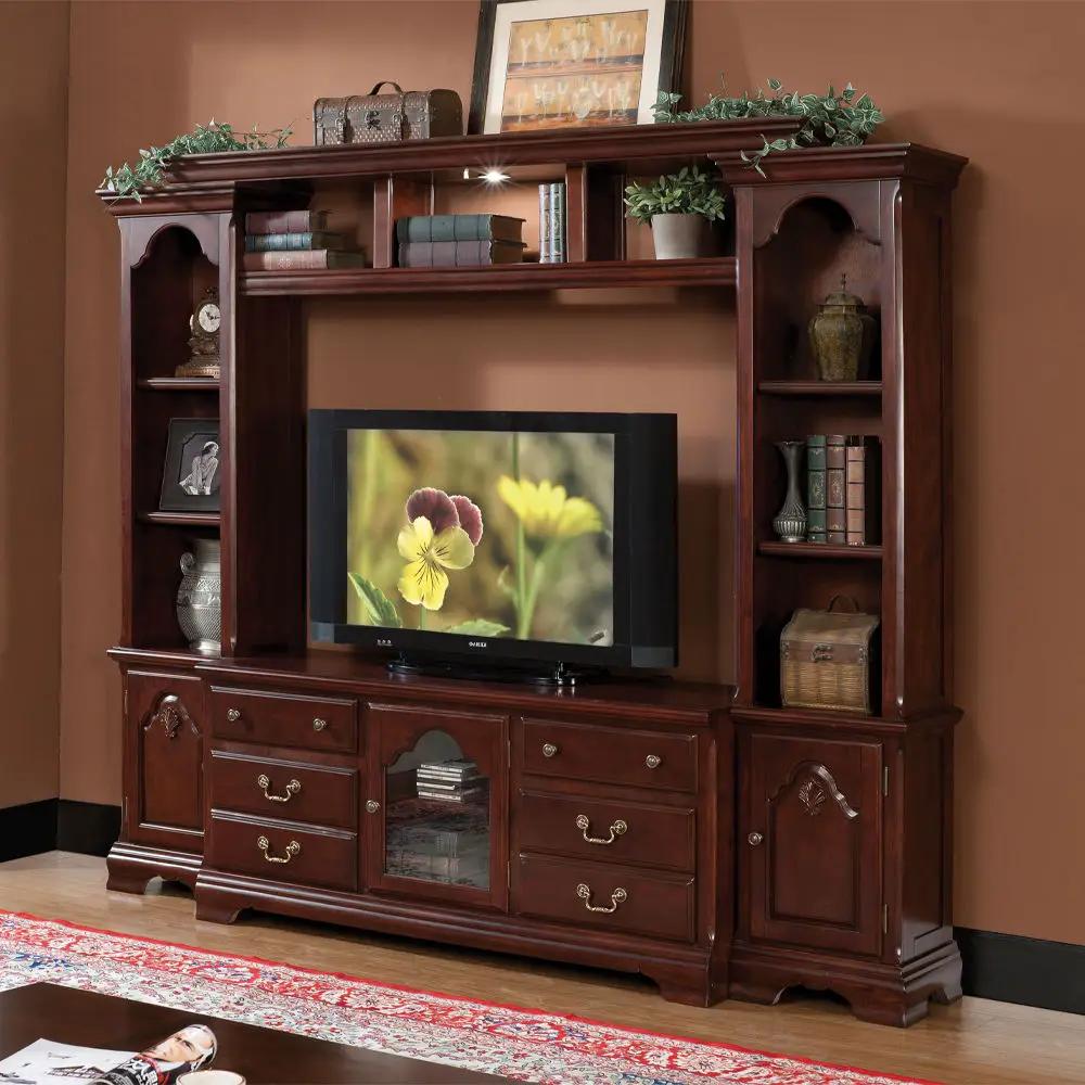Hercules - TV Stand - Cherry by Unique Piece Furniture