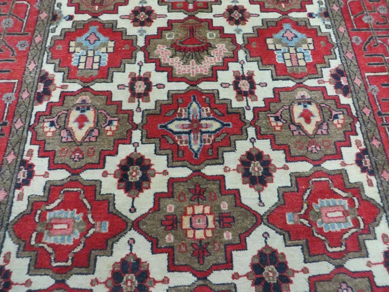 4' X 6' Antique Handmade Turkish Anatolian Wool Rug Vegetable Dyes by Jewel Rugs