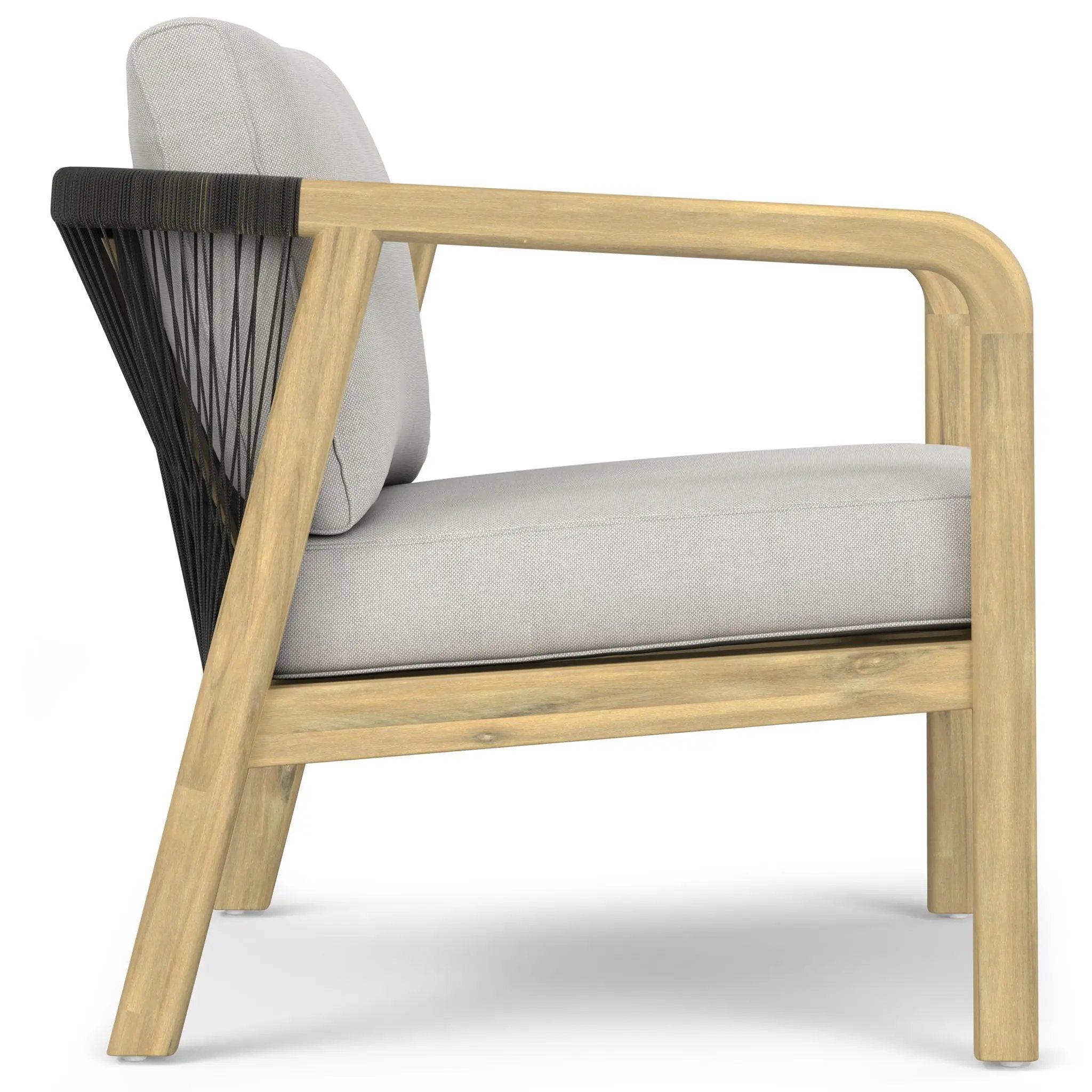 Palmetto - Outdoor Conversation Chair (Set of 2) - Stone Gray by Unique Piece Furniture