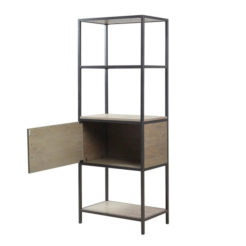 Darley - 3 Shelf Bookcase With Storage Cabinet - Gray by HouseOfZazla