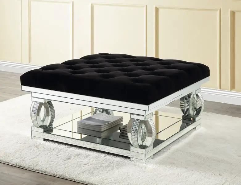 Ornat - Ottoman - Faux Square Diamonds by Unique Piece Furniture