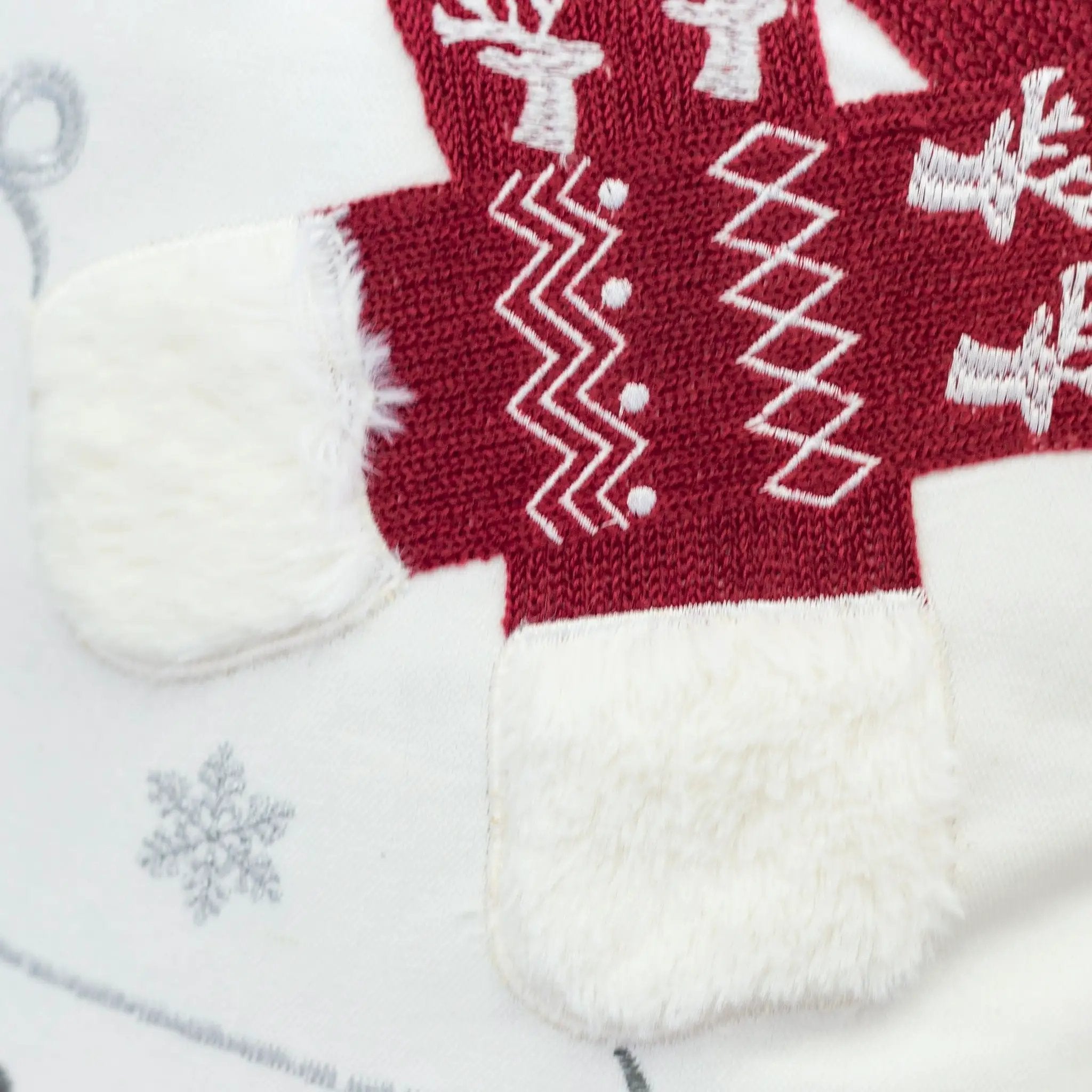 Let It Snow Christmas Throw Pillow 20x20 Cotton Cushion by HouseOfZazla