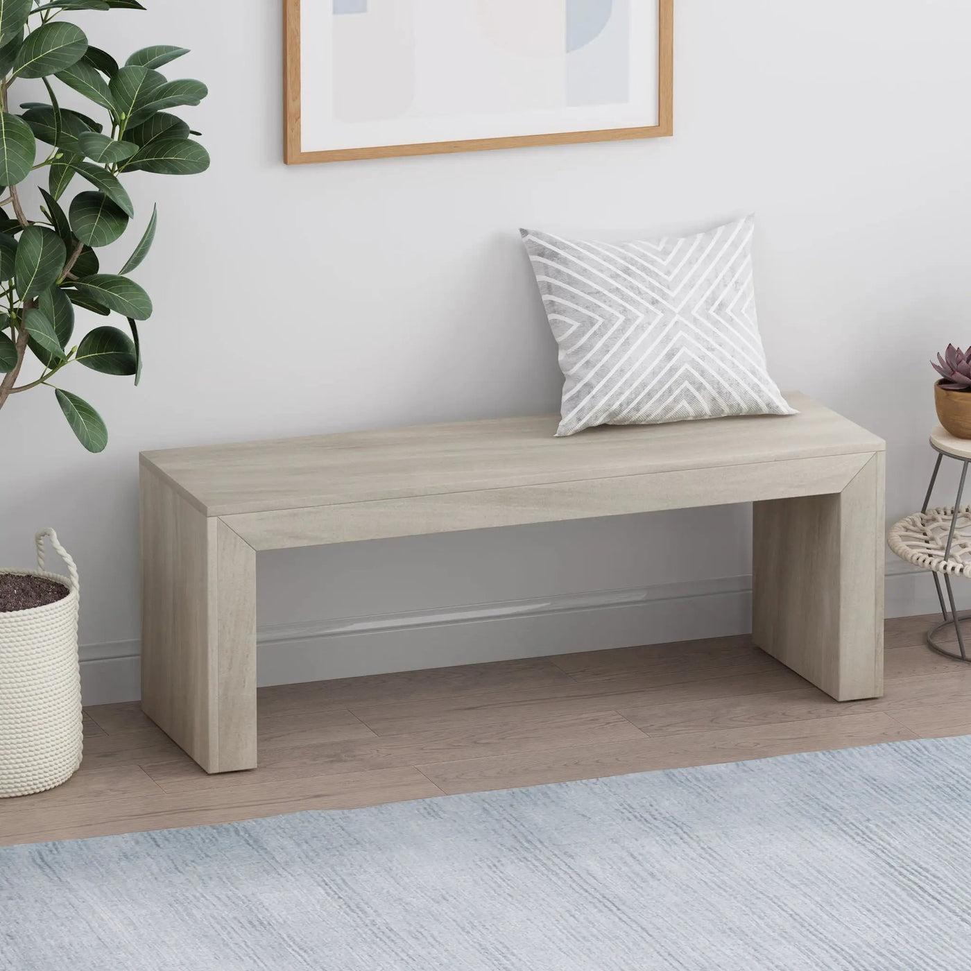 Acacia Wood Dining Bench, Farmhouse Style by HouseOfZazla