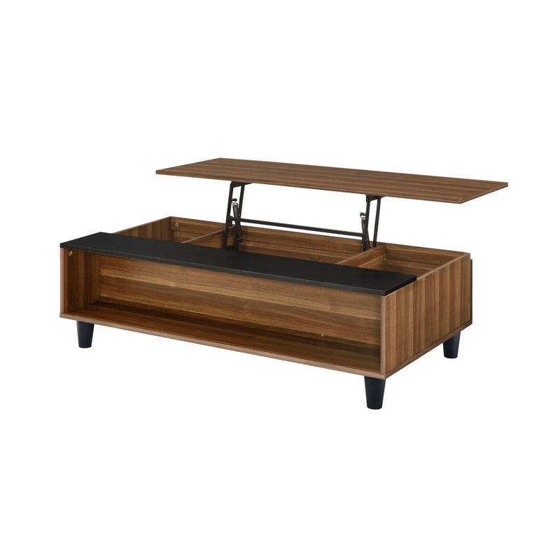 Avala - Coffee Table With Lift Top - Walnut / Black by Unique Piece Furniture