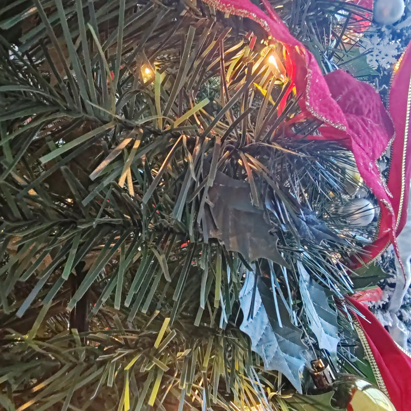 7.5Ft Prelit Pop Up Christmas Tree Decoration by HouseOfZazla