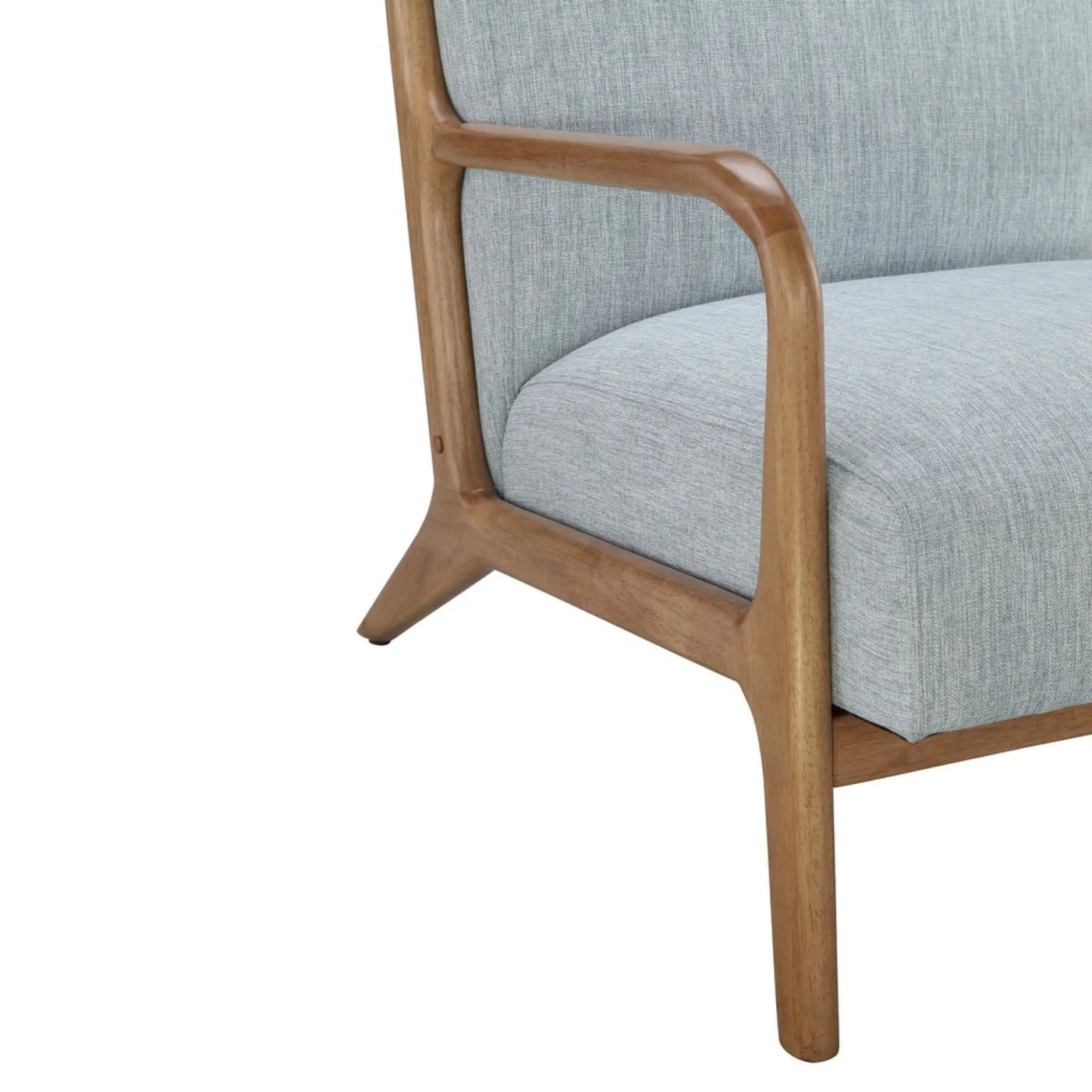 Mid-Century Style Lounge Chair With Upholstered Seat by HouseOfZazla