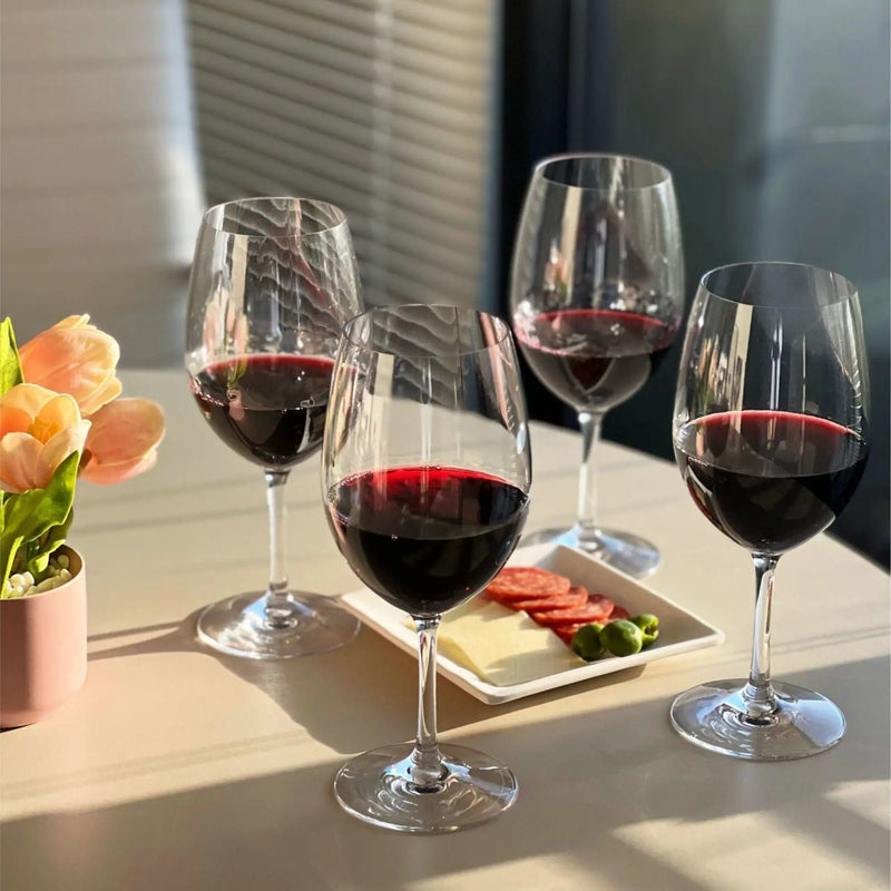 Tritan Hammer - Leadingware Plastic Wine Glasses (Set of 4), Unbreakable, Bpa Free, 20Oz - Clear by HouseOfZazla