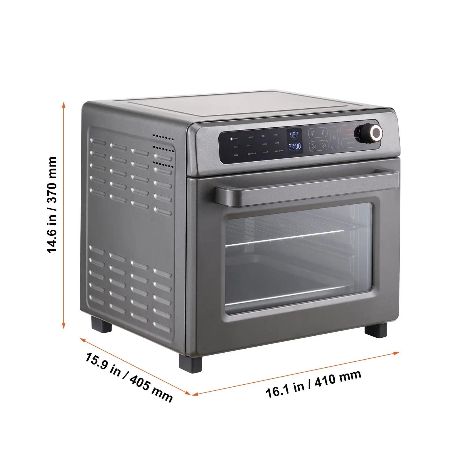 12-in-1 Air Fryer Toaster Oven 25L Stainless Steel 1700W by HouseOfZazla