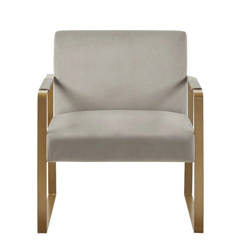 Jayco - Accent Chair With Metal Arms - Beige by HouseOfZazla