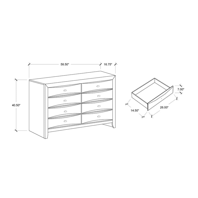 Lucille - Dresser With Spacious Drawers by Unique Piece Furniture