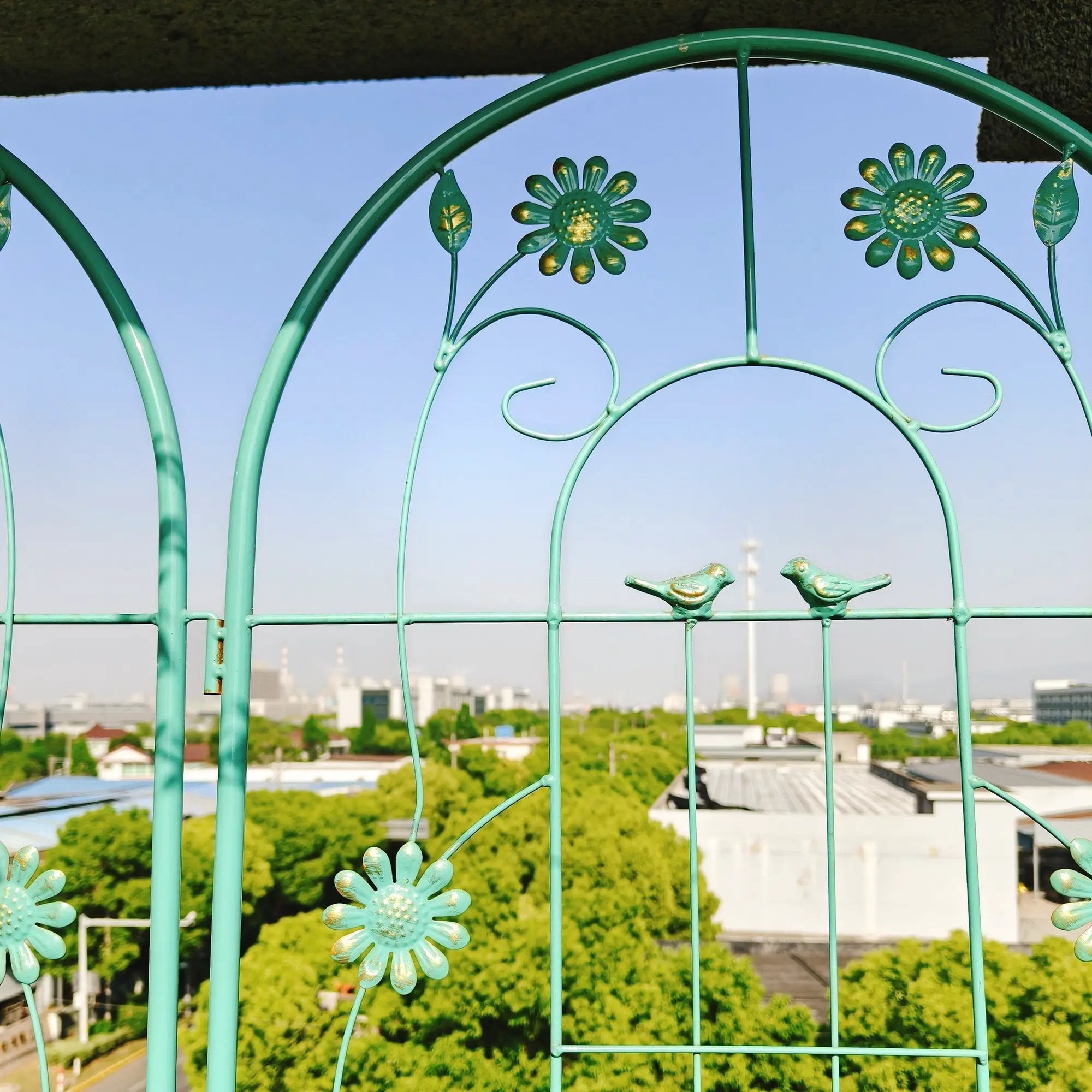4 Pack Metal Garden Trellis 86.7'' x 19.7'' Rustproof Trellis for Climbing Plants by HouseOfZazla