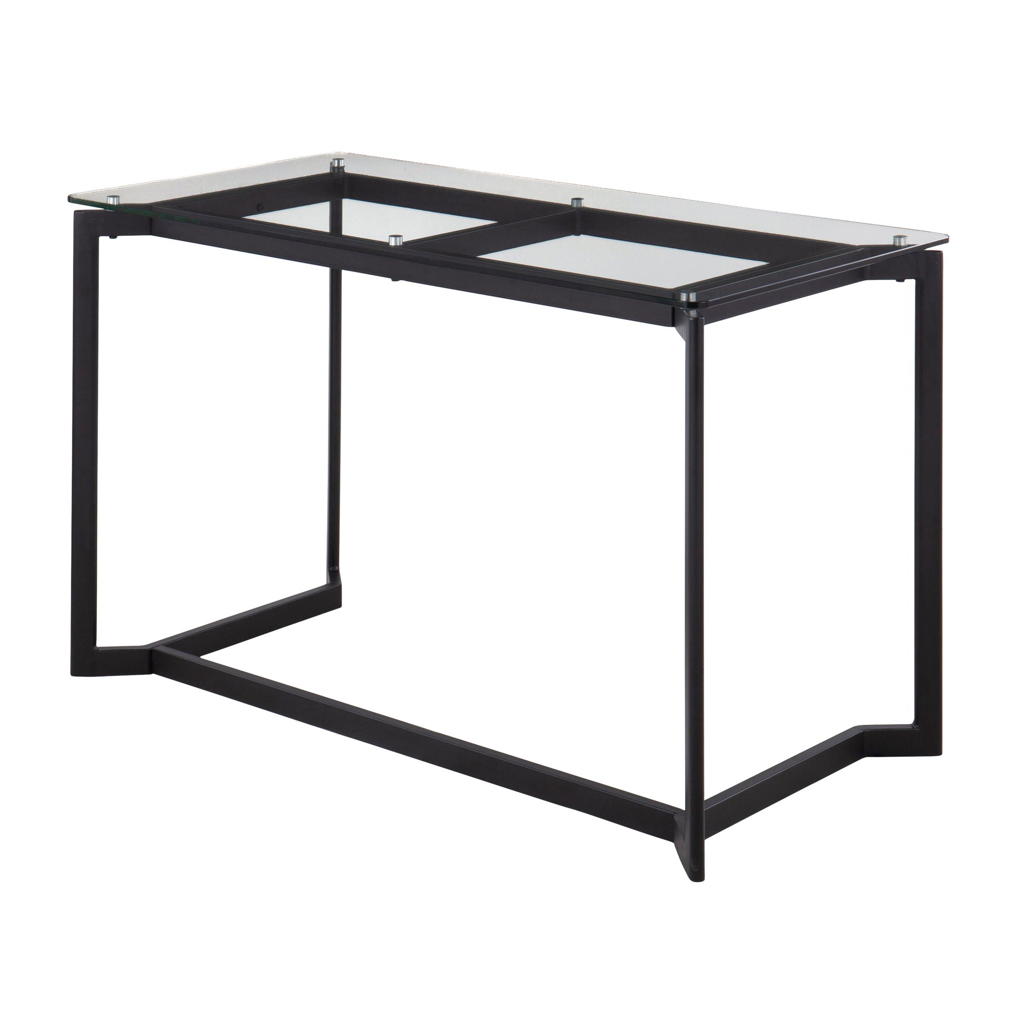 Masters - Modern Office Desk - Black / Clear by HouseOfZazla