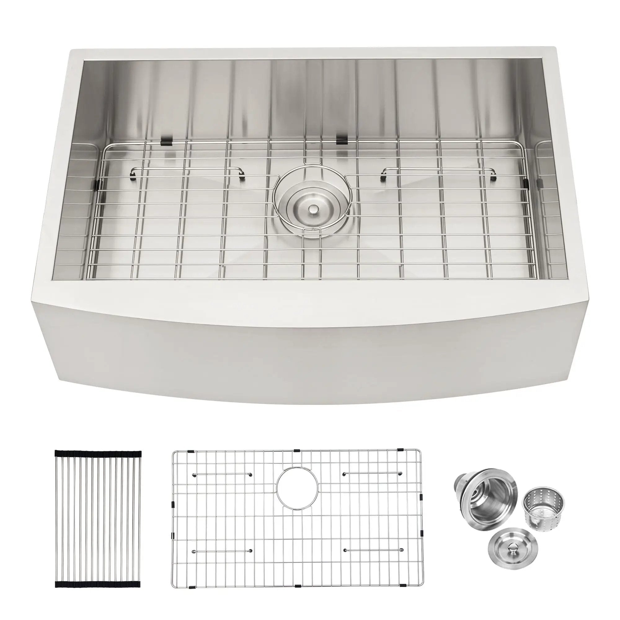 Farmhouse Kitchen Sink Stainless Steel Apron Front by HouseOfZazla