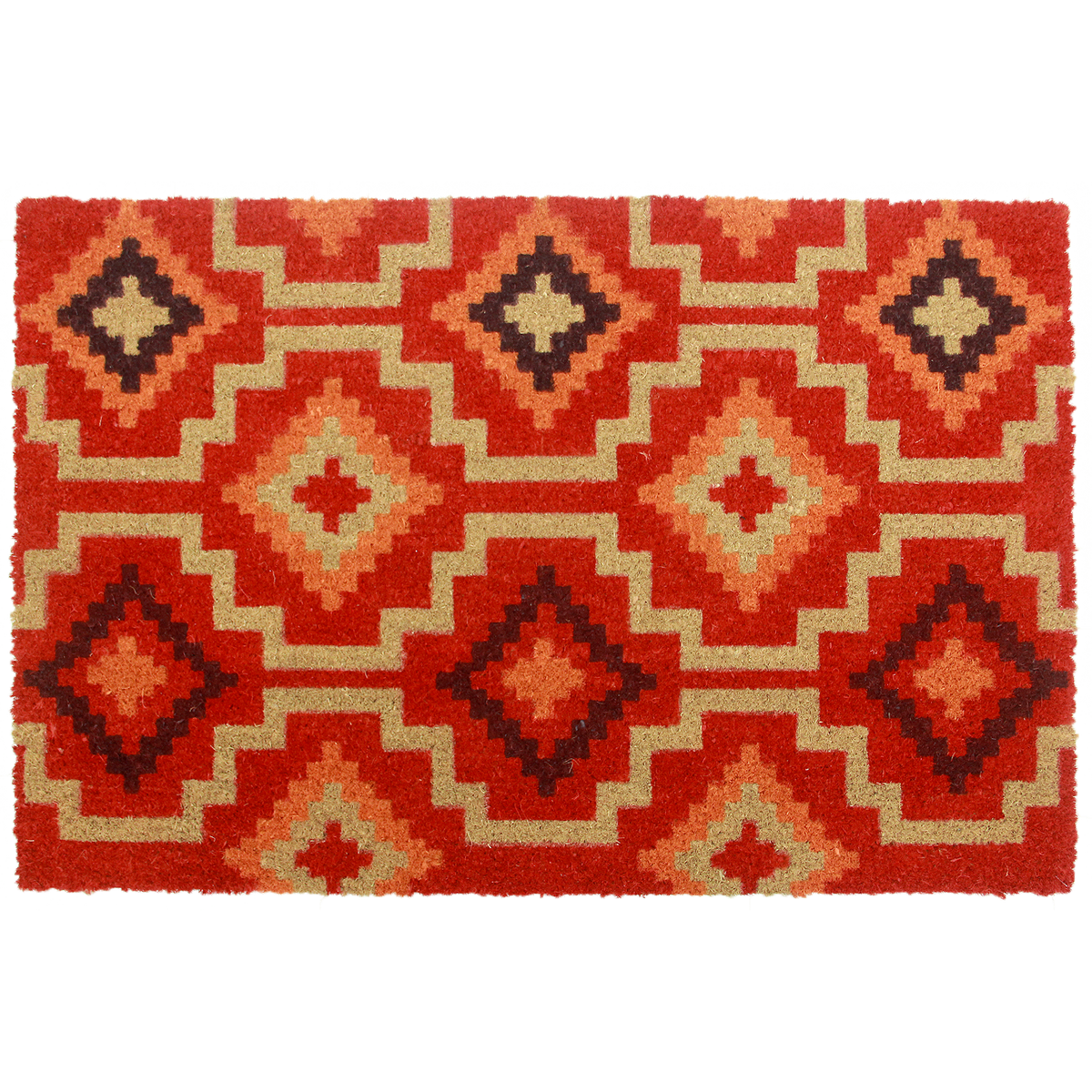 Lhasa Kilim - Red Coir Doormat, photo 9 of 35