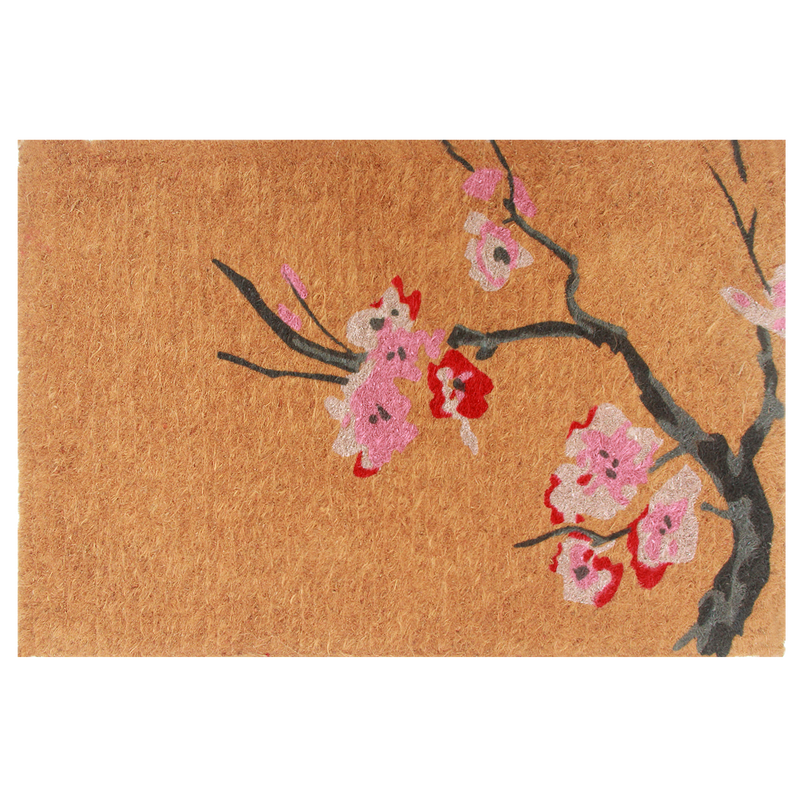 Cherry Branch Doormat, Durable by Fab Habitat